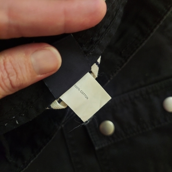 Y2K Vintage GAP black utility capri pants 100% cotton Sz 2 - Picture 5 of 9